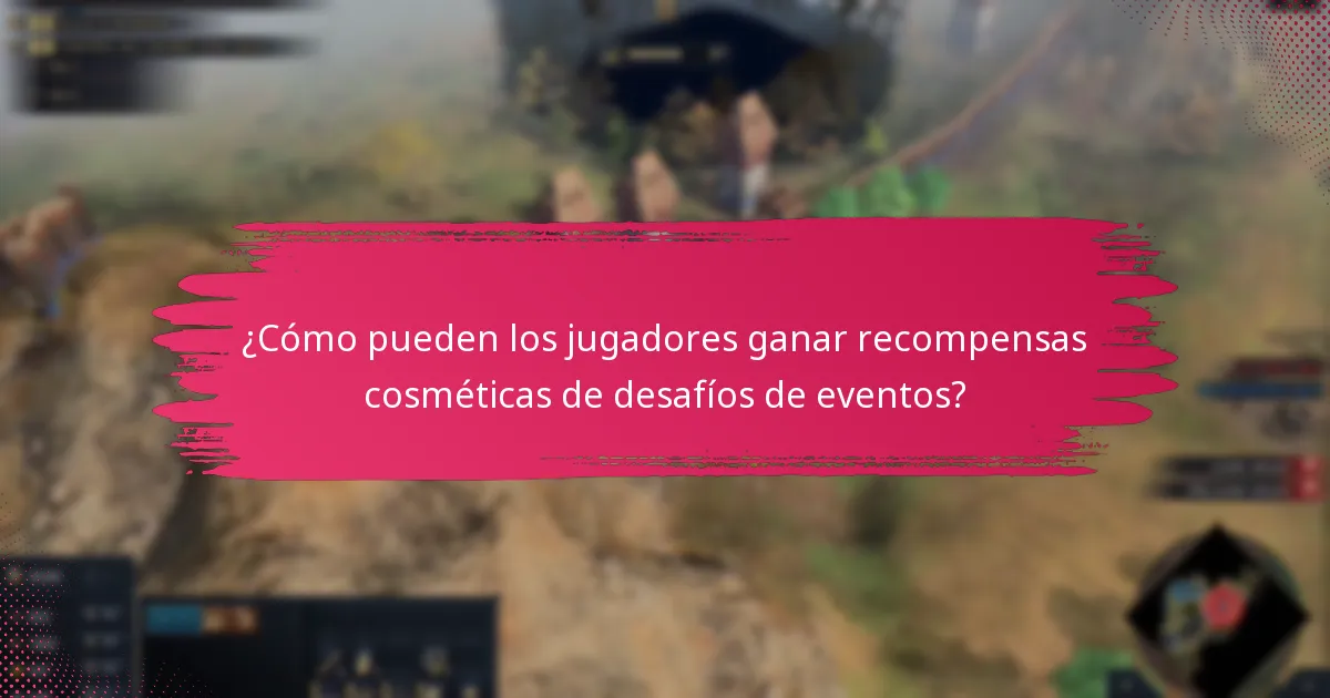 ¿Cómo pueden los jugadores ganar recompensas cosméticas de desafíos de eventos?
